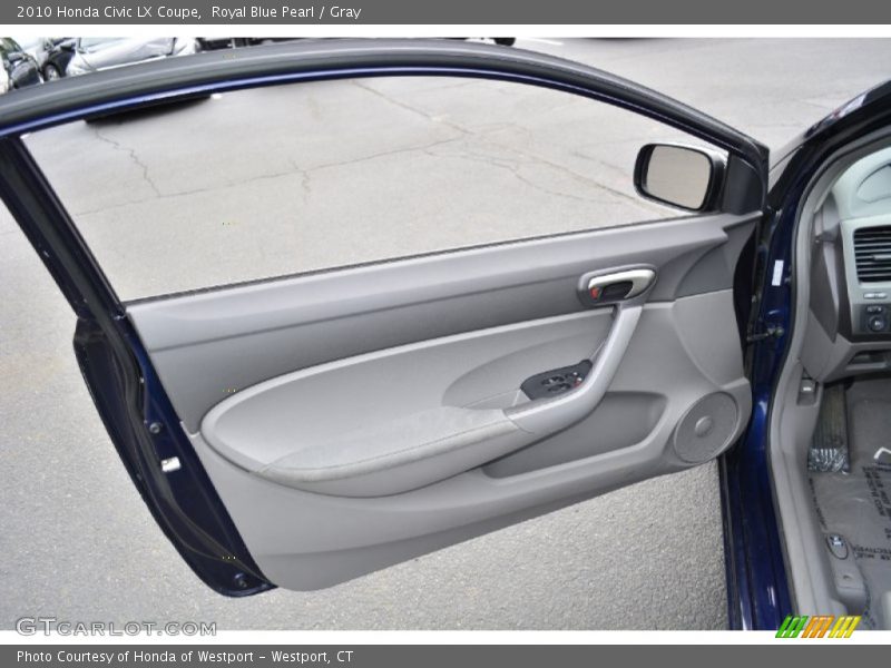 Royal Blue Pearl / Gray 2010 Honda Civic LX Coupe