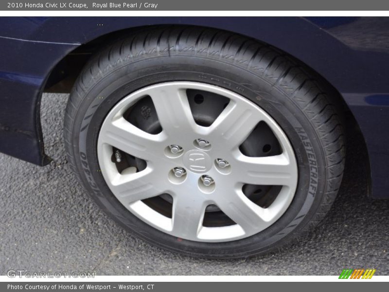 Royal Blue Pearl / Gray 2010 Honda Civic LX Coupe