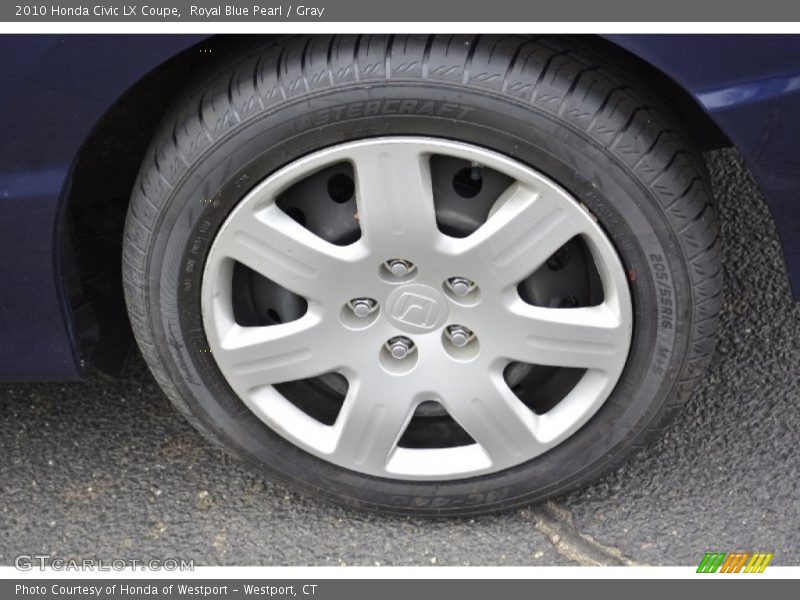 Royal Blue Pearl / Gray 2010 Honda Civic LX Coupe