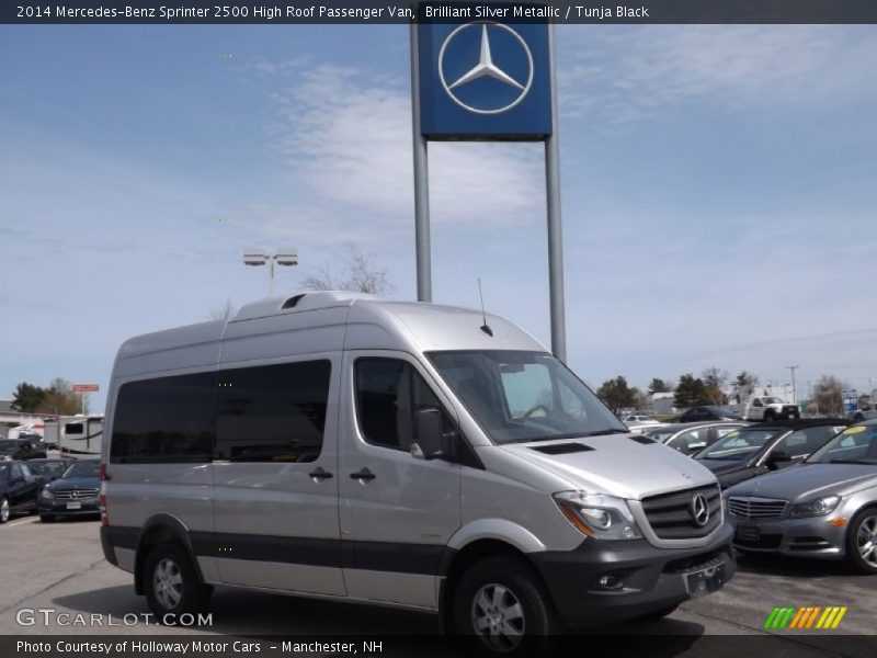 Brilliant Silver Metallic / Tunja Black 2014 Mercedes-Benz Sprinter 2500 High Roof Passenger Van