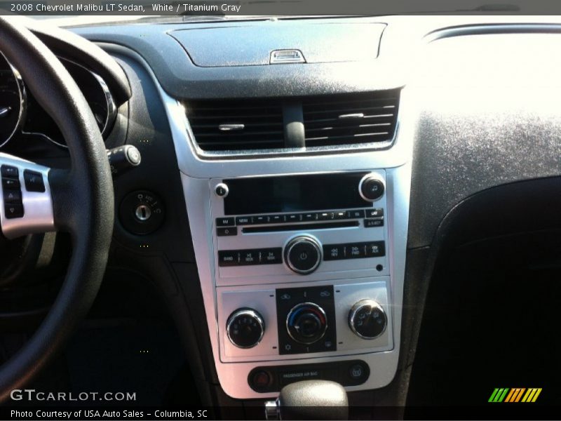 White / Titanium Gray 2008 Chevrolet Malibu LT Sedan