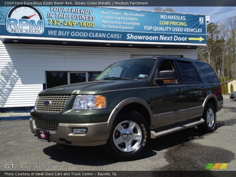 Estate Green Metallic / Medium Parchment 2004 Ford Expedition Eddie Bauer 4x4