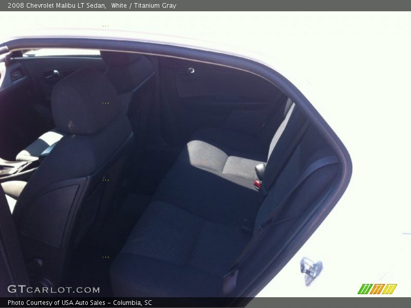 White / Titanium Gray 2008 Chevrolet Malibu LT Sedan