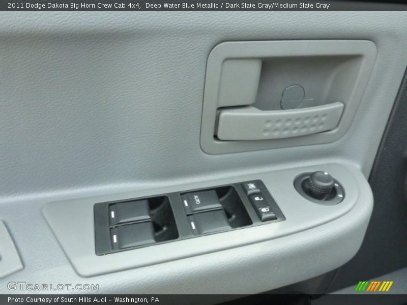 Deep Water Blue Metallic / Dark Slate Gray/Medium Slate Gray 2011 Dodge Dakota Big Horn Crew Cab 4x4