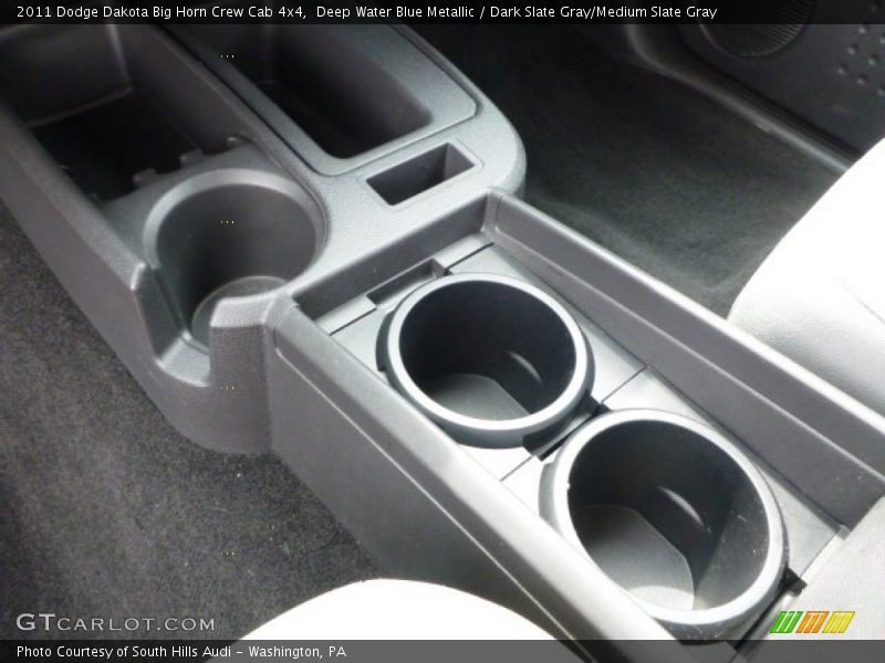 Deep Water Blue Metallic / Dark Slate Gray/Medium Slate Gray 2011 Dodge Dakota Big Horn Crew Cab 4x4
