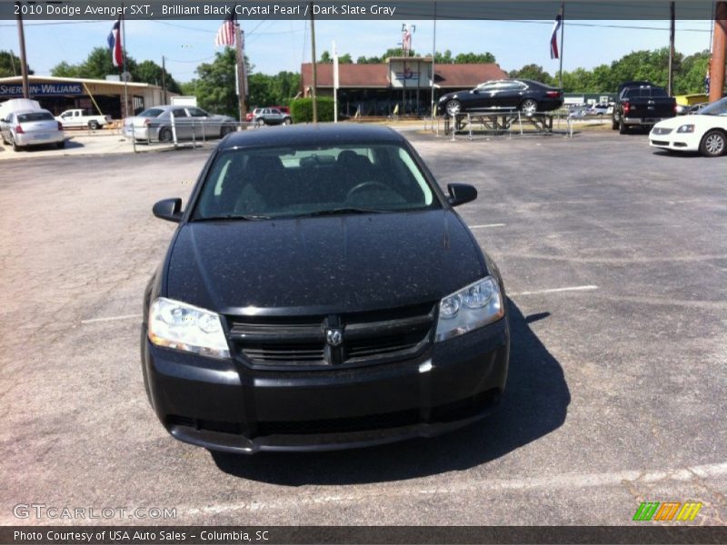 Brilliant Black Crystal Pearl / Dark Slate Gray 2010 Dodge Avenger SXT