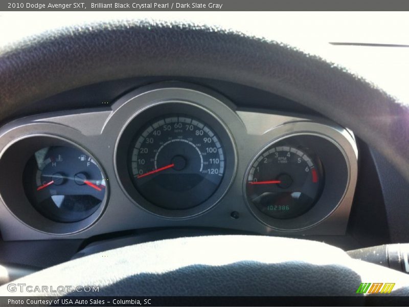 Brilliant Black Crystal Pearl / Dark Slate Gray 2010 Dodge Avenger SXT