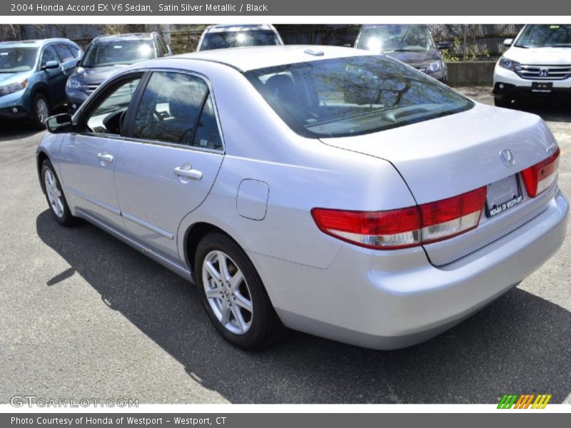 Satin Silver Metallic / Black 2004 Honda Accord EX V6 Sedan