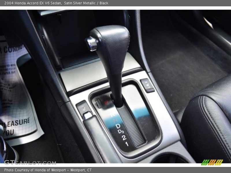 Satin Silver Metallic / Black 2004 Honda Accord EX V6 Sedan