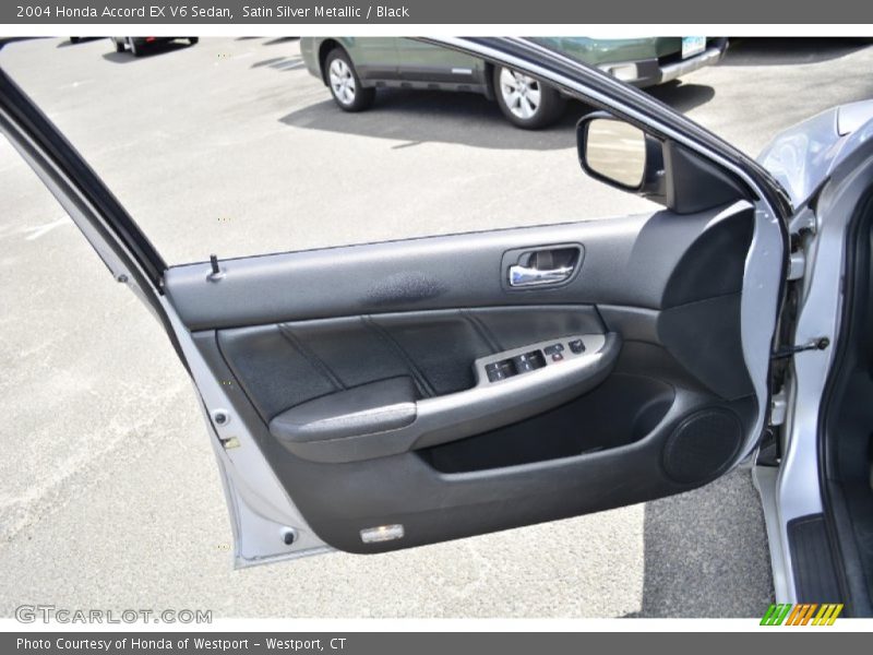 Satin Silver Metallic / Black 2004 Honda Accord EX V6 Sedan