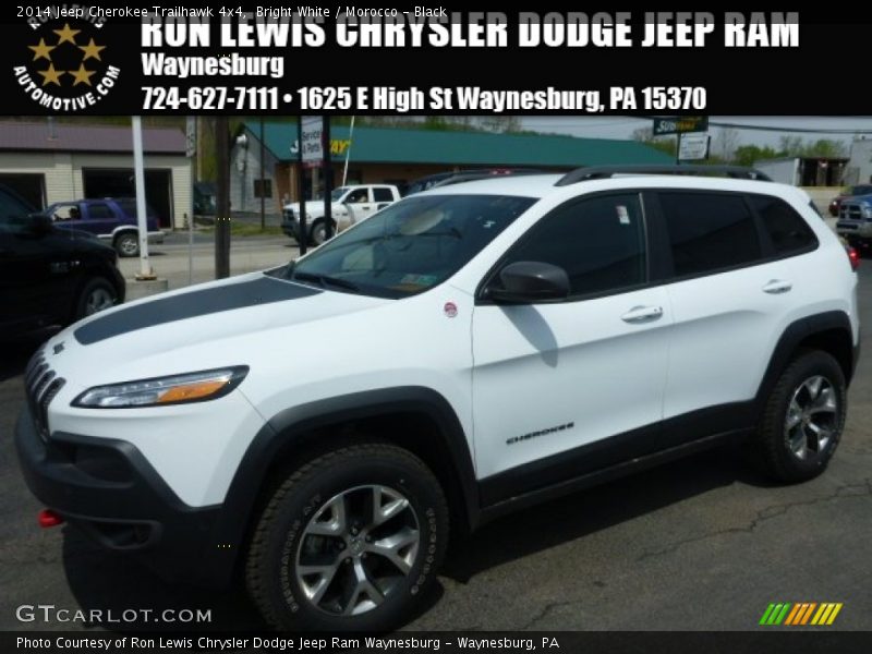 Bright White / Morocco - Black 2014 Jeep Cherokee Trailhawk 4x4