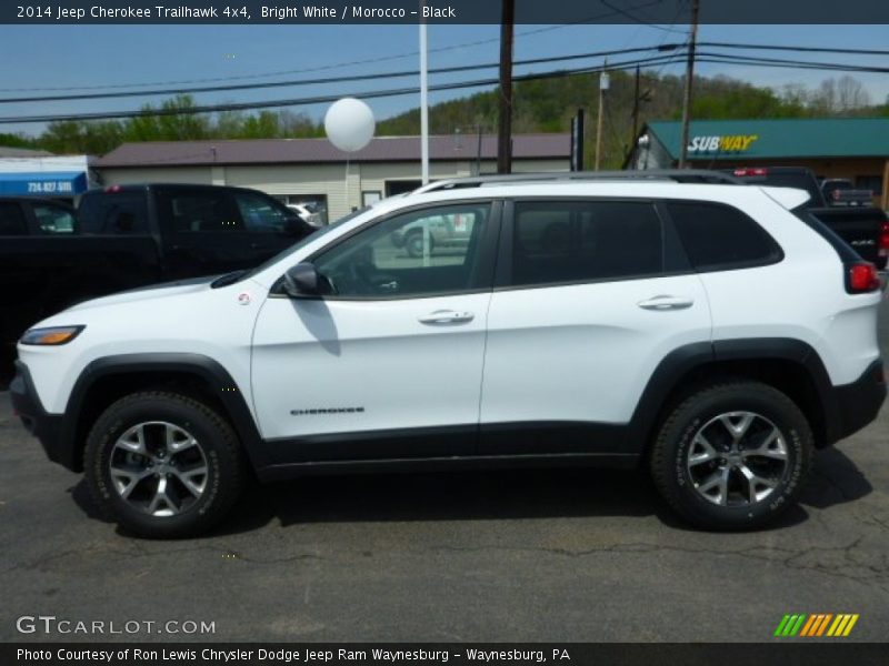 Bright White / Morocco - Black 2014 Jeep Cherokee Trailhawk 4x4