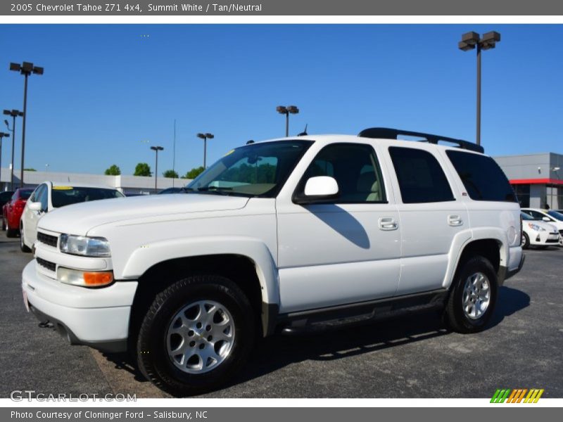 Summit White / Tan/Neutral 2005 Chevrolet Tahoe Z71 4x4