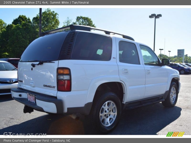 Summit White / Tan/Neutral 2005 Chevrolet Tahoe Z71 4x4