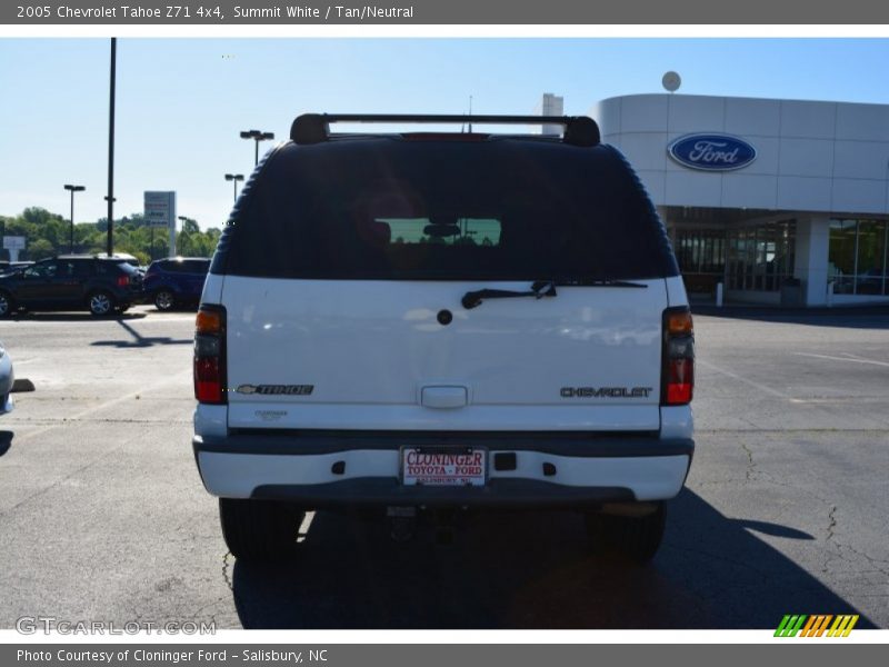 Summit White / Tan/Neutral 2005 Chevrolet Tahoe Z71 4x4