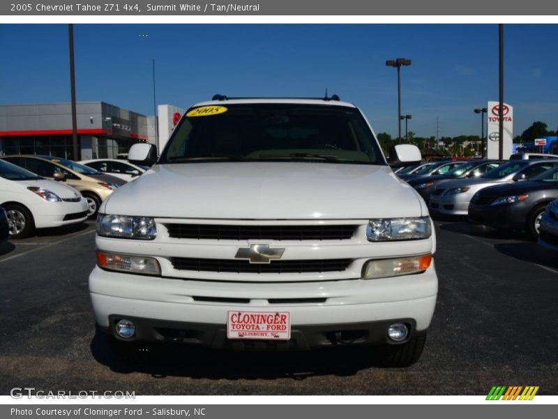 Summit White / Tan/Neutral 2005 Chevrolet Tahoe Z71 4x4