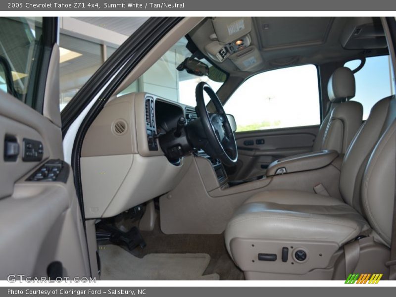 Summit White / Tan/Neutral 2005 Chevrolet Tahoe Z71 4x4