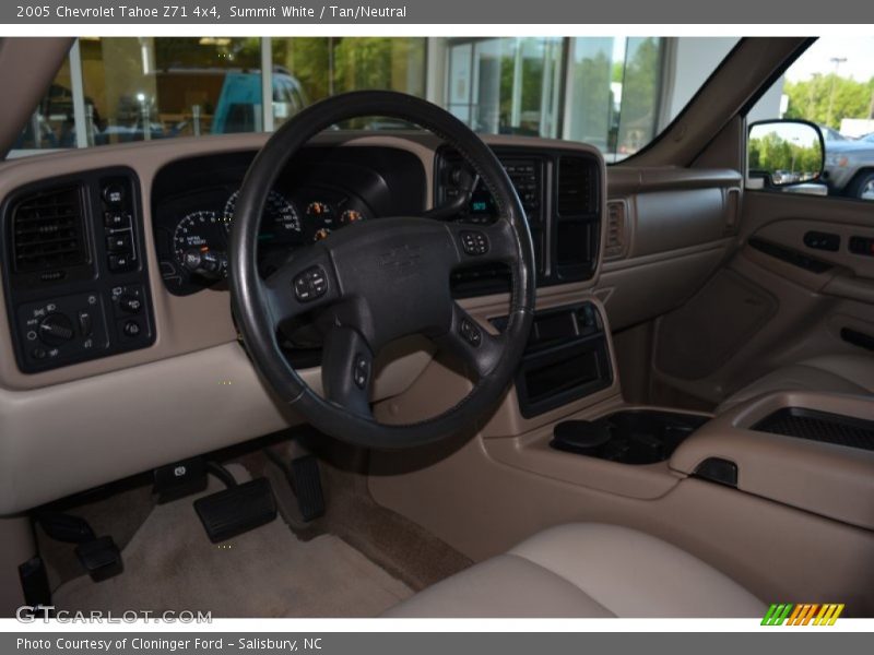 Summit White / Tan/Neutral 2005 Chevrolet Tahoe Z71 4x4