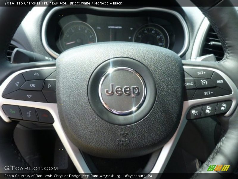 Bright White / Morocco - Black 2014 Jeep Cherokee Trailhawk 4x4