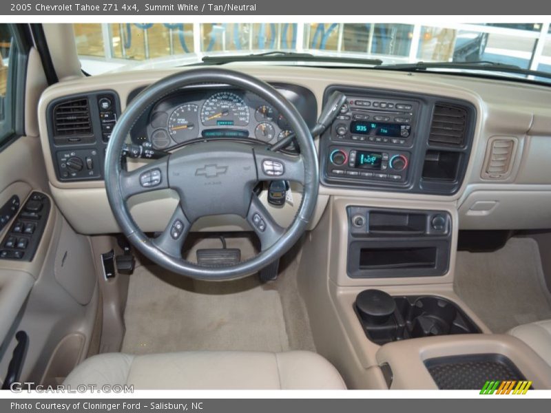 Summit White / Tan/Neutral 2005 Chevrolet Tahoe Z71 4x4