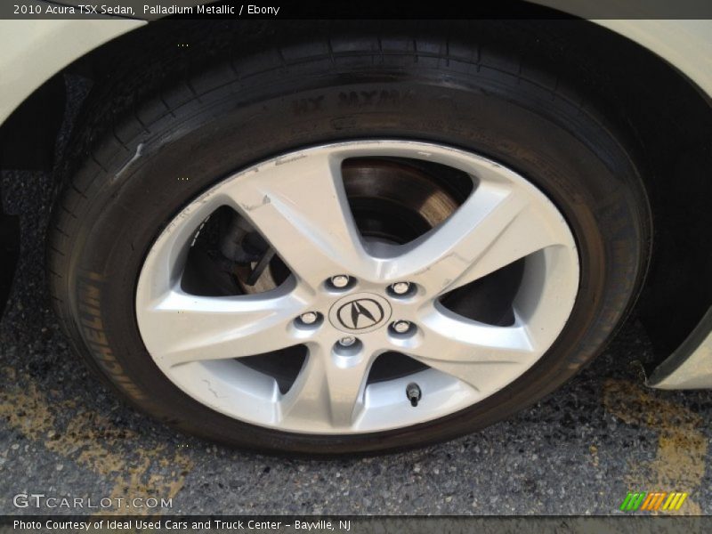 Palladium Metallic / Ebony 2010 Acura TSX Sedan