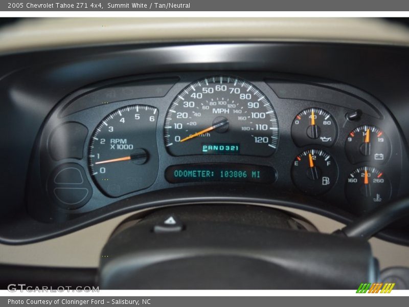 Summit White / Tan/Neutral 2005 Chevrolet Tahoe Z71 4x4