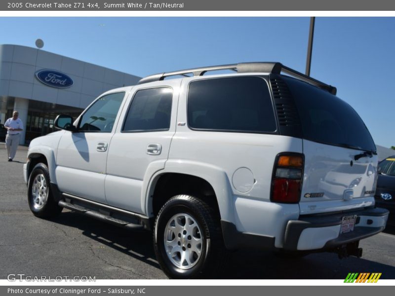 Summit White / Tan/Neutral 2005 Chevrolet Tahoe Z71 4x4