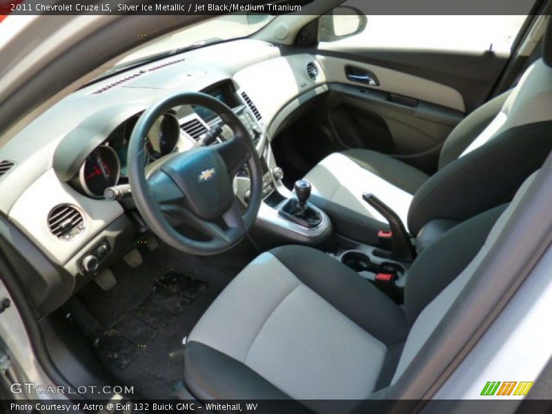 Silver Ice Metallic / Jet Black/Medium Titanium 2011 Chevrolet Cruze LS