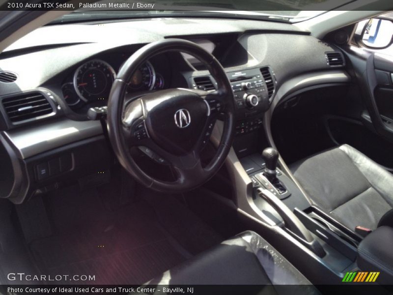 Palladium Metallic / Ebony 2010 Acura TSX Sedan