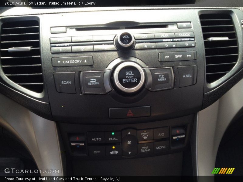 Palladium Metallic / Ebony 2010 Acura TSX Sedan