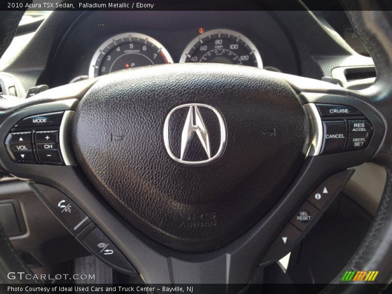 Palladium Metallic / Ebony 2010 Acura TSX Sedan