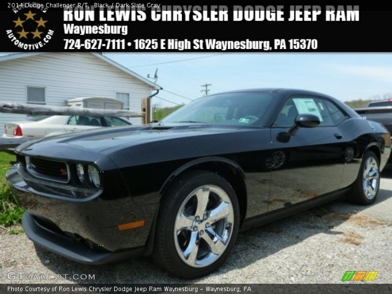 Black / Dark Slate Gray 2014 Dodge Challenger R/T