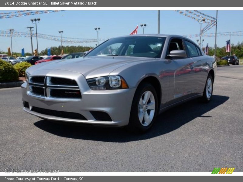 Billet Silver Metallic / Black 2014 Dodge Charger SE