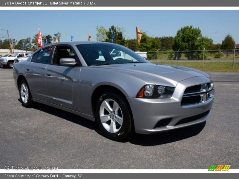 Billet Silver Metallic / Black 2014 Dodge Charger SE