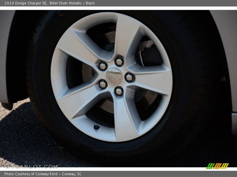 Billet Silver Metallic / Black 2014 Dodge Charger SE