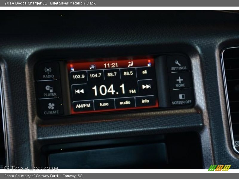Billet Silver Metallic / Black 2014 Dodge Charger SE