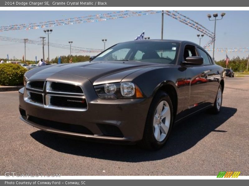 Granite Crystal Metallic / Black 2014 Dodge Charger SE