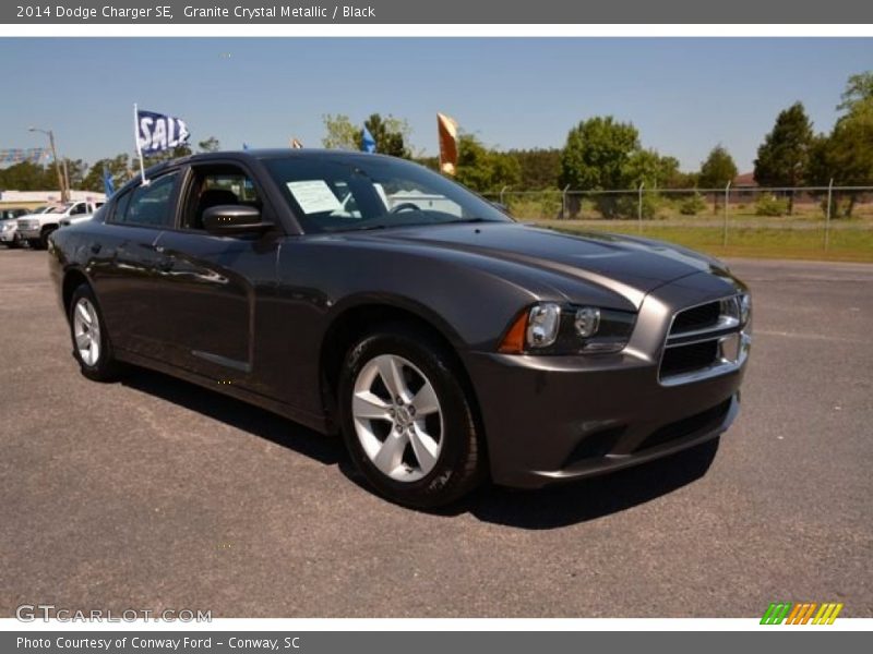 Granite Crystal Metallic / Black 2014 Dodge Charger SE