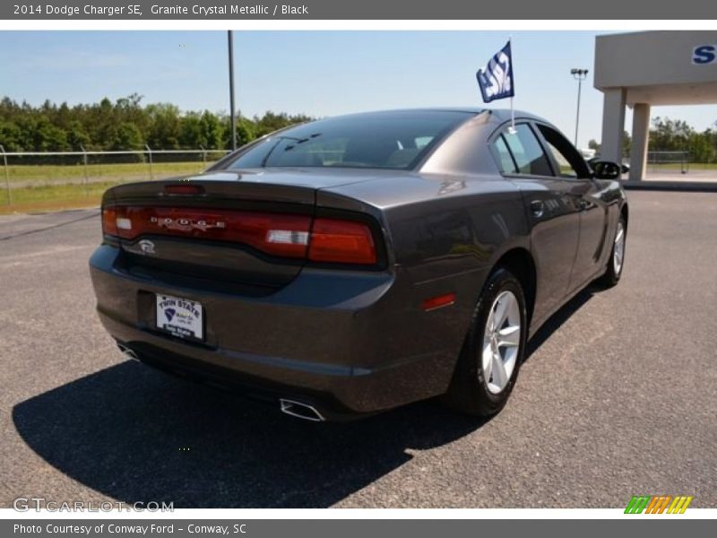 Granite Crystal Metallic / Black 2014 Dodge Charger SE