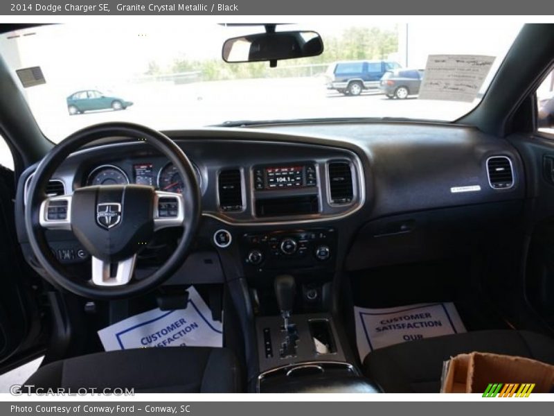 Granite Crystal Metallic / Black 2014 Dodge Charger SE