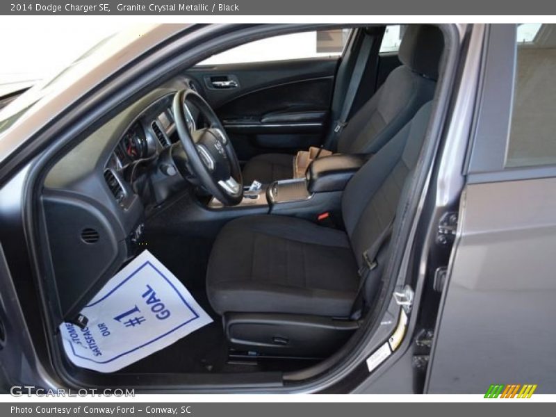 Granite Crystal Metallic / Black 2014 Dodge Charger SE