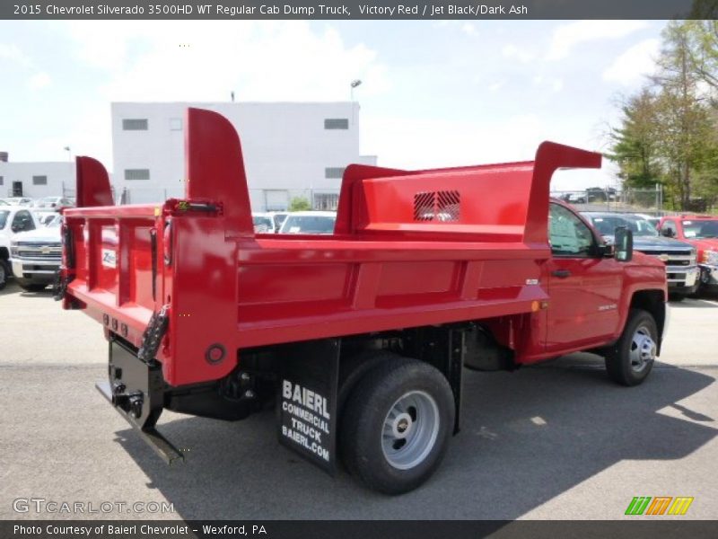 Victory Red / Jet Black/Dark Ash 2015 Chevrolet Silverado 3500HD WT Regular Cab Dump Truck