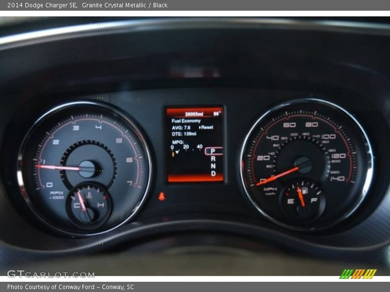 Granite Crystal Metallic / Black 2014 Dodge Charger SE