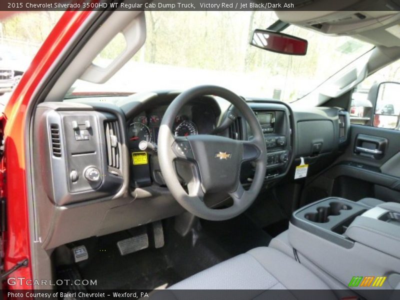 Victory Red / Jet Black/Dark Ash 2015 Chevrolet Silverado 3500HD WT Regular Cab Dump Truck