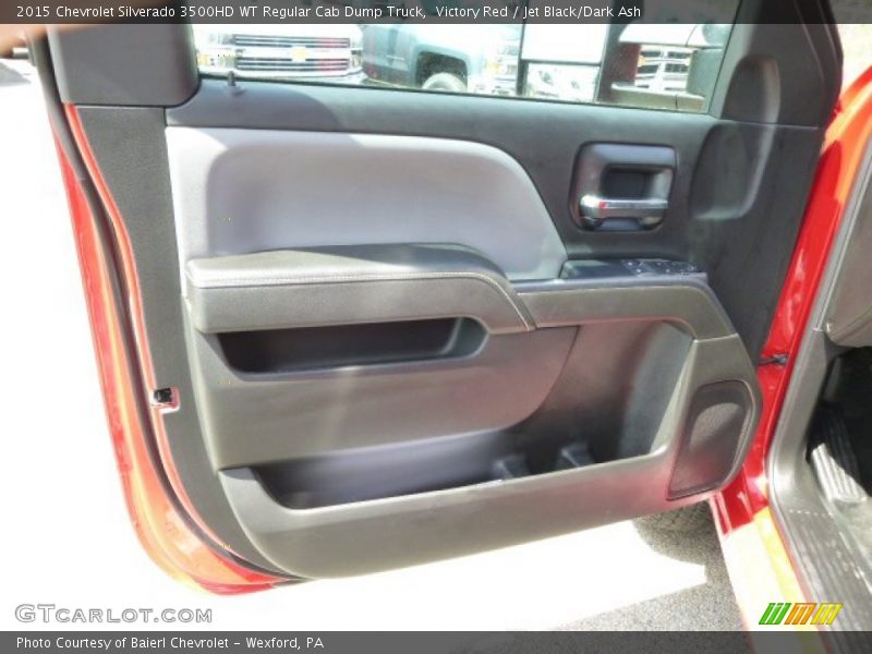 Victory Red / Jet Black/Dark Ash 2015 Chevrolet Silverado 3500HD WT Regular Cab Dump Truck
