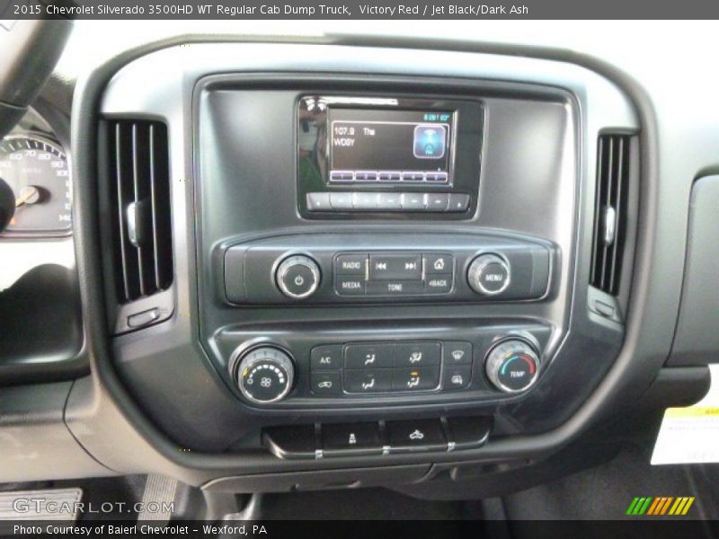 Victory Red / Jet Black/Dark Ash 2015 Chevrolet Silverado 3500HD WT Regular Cab Dump Truck