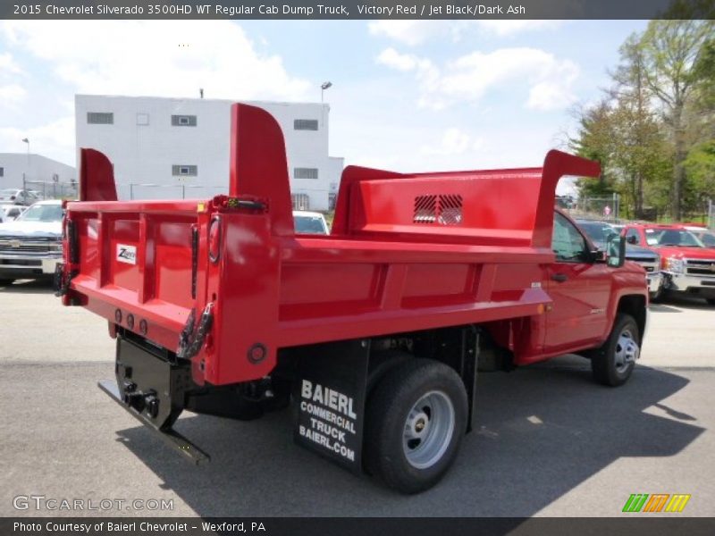 Victory Red / Jet Black/Dark Ash 2015 Chevrolet Silverado 3500HD WT Regular Cab Dump Truck