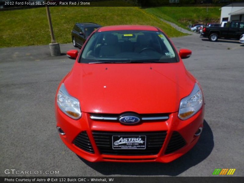 Race Red / Stone 2012 Ford Focus SEL 5-Door