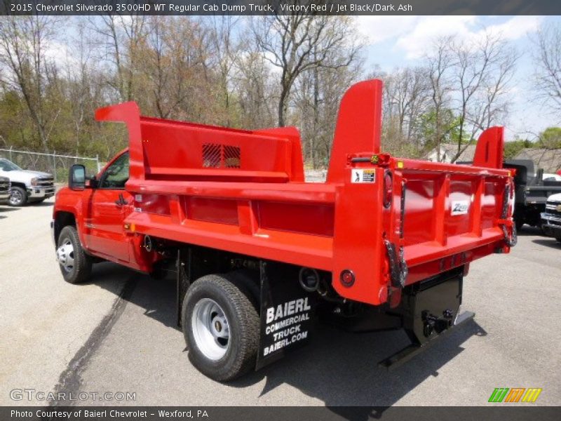 Victory Red / Jet Black/Dark Ash 2015 Chevrolet Silverado 3500HD WT Regular Cab Dump Truck