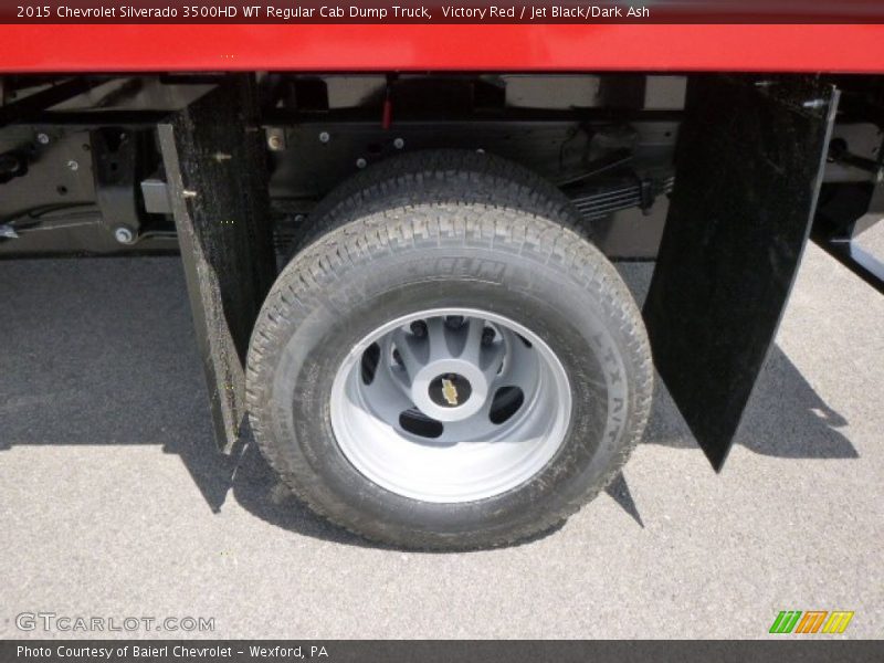 Victory Red / Jet Black/Dark Ash 2015 Chevrolet Silverado 3500HD WT Regular Cab Dump Truck
